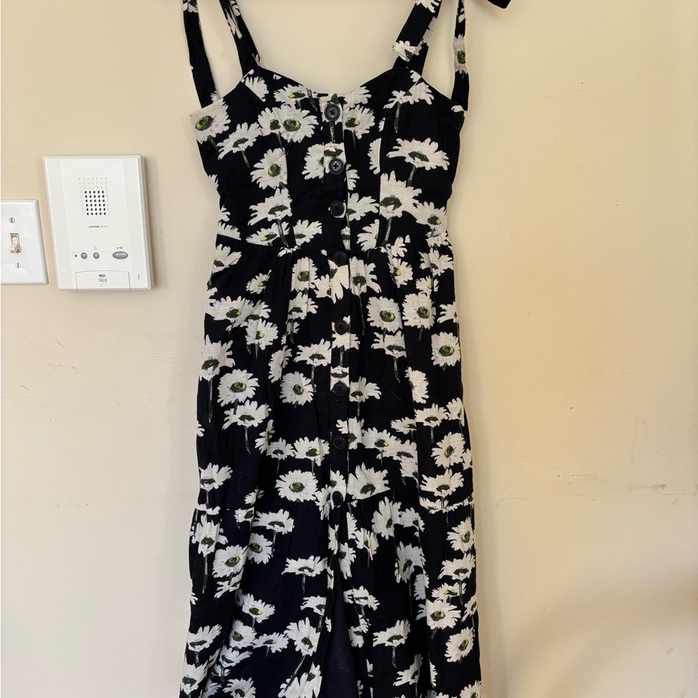 Urban Outfitters Black and White Floral Dress